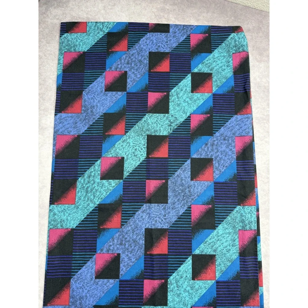 VTG Retro Geometric Pillow Sham Multicolor 80s‎ Style Memphis Pattern Decor